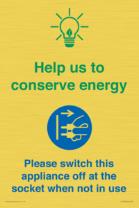 Help us to conserve energy - Unplug the kettle when finished